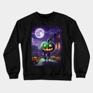 Halloween Chibi Pumpkin Crewneck Sweatshirt